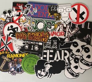 Punk Rock Sticker Lot - Ramones Rancid Dead Kennedy’s Fear