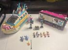 Lego Friends Dolphin Cruiser (41015) Set & Pop Star Tour Bus (41106) Lot ~READ~