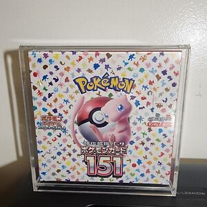 FLAWED Acrylic Display Case for Pokemon 151 Japanese Booster Box. Flaws Vary