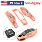 Remotes Key Fob Pink Pig Case Shell Cover Kit For Porsche Cayenne Panamera 911