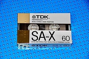 TDK  SA-X   60   1988    TYPE II   BLANK CASSETTE TAPE (1)  (SEALED)
