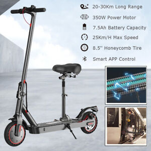 Electric Scooter With Seat Adult 350W Motor 30Km Long Range High Speed E-Scooter