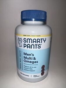SmartyPants Men's  Multivitamin & Omegas Gummies, 120 Gummies,EXP 11/2025
