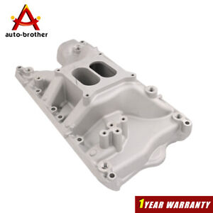Dual Plane Intake Manifold for Ford Small Block Windsor 351W V8 5.8L Aluminum