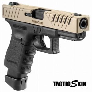 Slide Cover Glock 17,22,31,37 pistol Tactic Skin Polymer Slide Cover. Black. FDE