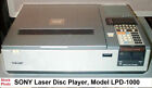 Sony Laser Disc Player, Model LPD-1000, Tested as Described, Sold As Is