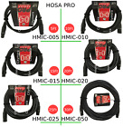 Hosa Pro Microphone Cable HMIC-005/10/15/20/25, REAN XLR3F to XLR3M NEW