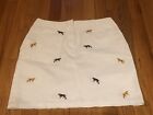 Women’s Larry Levine  Skirt A Line Size 8 Pointing Retrievers dogs Mint Cond