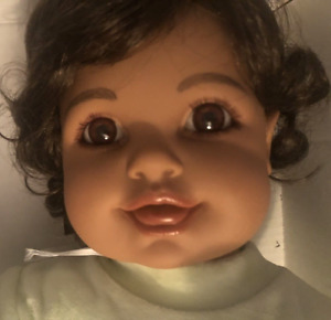 VTG My Twinn Ethnic Toddler Sculptured by  Sandra Bilotto Brown Hair & Eyes 20”