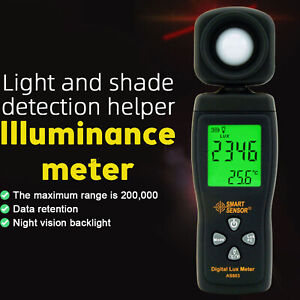 Lux/Fc Photometer Photography AS803 Light Meter Digital Luxmeter Luminometer LCD