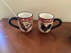 Pair Rooster Sakura coffe mugs, gift condition never used 