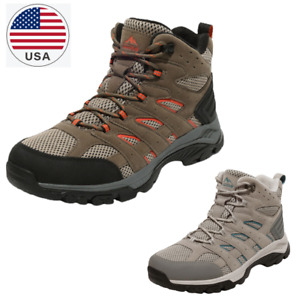 Women Trekking Hiking Boots Outdoor Waterproof Mid Backpacking Ankle High Boots