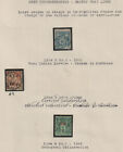 New ListingIndochina 1890's LIGNE Cancels on France 15c, New Caledonia 10c, Indochina 5c
