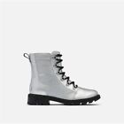 Sorel Lennox Lace Pure Silver Boots - NWT - Size 9