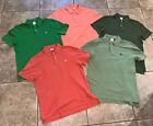 LOT OF 5 BROOKS BROTHERS Original Fit PERFORMANCE POLO SHIRTS Mens M