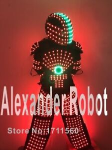 LED Robot Costume small Suits -Included Laser Gloves included shipping