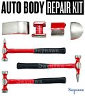 7 PC HAND CAR AUTO BODY WORK HAMMER AND DOLLY FENDER TOOL DENT REPAIR SET KIT
