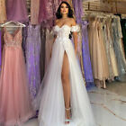 Sexy Wedding Dresses A Line Sweetheart Appliqued Lace Side Split Bridal Gowns