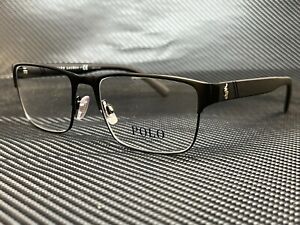 Ralph Lauren Polo PH1175 9038 Matte Black Rectangle Square Men's 56 mm Eyeglasse