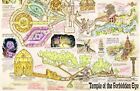 Indiana Jones Temple of the Forbidden Eye Map Disneyland Attraction Print Poster