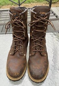 Carolina Boots: Men's Size 13D Steel Toe Waterproof Logger Boots CA9821