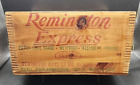 Vtg REMINGTON EXPRESS Dupont Ammo Box Wood Crate 20 Gauge Shot Shelsl RX20 EX