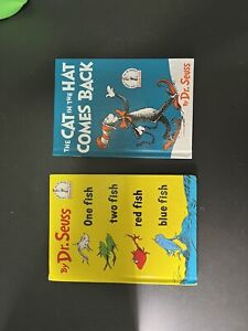 DR. Seuss HC Books ( One Fish Two Fish Red FIsh Blue Fish, The Cat In The Hat..)