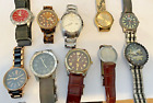 LOT OF 10 MENS WATCHES INVICTA MIC KORS WENGER FOSSIL ETC