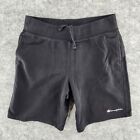 Champion Sweat Shorts Mens Large Terry Fleece Relaxed Stretch Drawstring Black