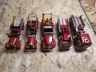 LOT OF FIVE DIECAST MODEL FIRE ENGINES