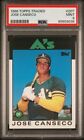 1986 Topps Traded Jose Canseco #20T PSA 9 Rookie RC