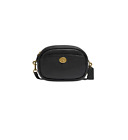 Coach Soft Pebble Leather Camera Bag with Leather Strap Black One Size for women
