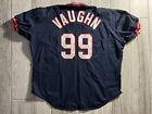 AUTHENTIC RAWLINGS RICKY VAUGHN WILD THING CLEVELAND INDIANS BASEBALL JERSEY 52