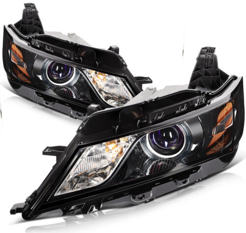 For 2014-2020 Chevy Chevrolet Impala Black Projector Headlights Assembly Pair