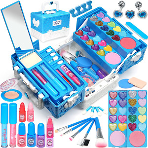 Kids Makeup Kit for Girl - Kids Makeup Kit Toys for Girls 48Pcs Washable Real Ma
