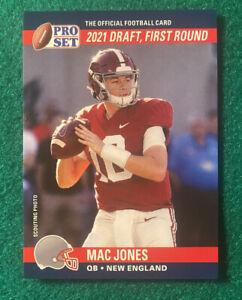 2021 Leaf Pro Set Mac Jones Draft Day Rookie Card Alabama Patriots Jaguars  RC