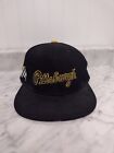 Pittsburgh Pirates Script Logo Miller Lite Retro Snapback Hat Cap MLB Baseball