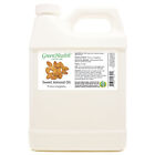 32 fl oz Sweet Almond Oil (100% Pure & Natural) Plastic Jug - For Skin & Hair