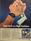 Casio Watch Digital High Tech 1980's Fashion Fairfield NJ Vintage Print Ad
