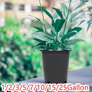 Heavy Duty Premium Plant Flower Pot Nursery Containers 1/2/3/5/7/10/15/25 Gallon