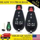 2 Replacement For Dodge Grand Caravan/Chrysler Town and Country Remote Key Fob  (For: 2010 Dodge Challenger)