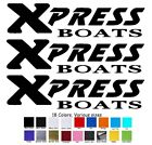 Xpress Boats Decal Sticker Kit Outboard Reproduction Bass Boat Fishing Rod Reel