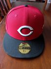 Cincinnati Reds New Era Road Authentic Collection 59FIFTY Fitted Hat Size 7 5/8