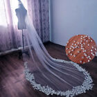 Bride Diamond Lace Veil Wedding Accessories 3m and 4m Wedding Veil
