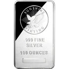 100 oz Silver Bar - Sunshine Minting .999