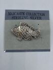 VINTAGE 925 STERLING SILVER MARCASITE COLLECTION ELEGANT FISH BROOCH PIN