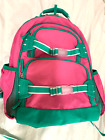Pottery Barn Kids Mackenzie Pink w Green Trim Backpack XL XLarge