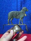 ‼️W😮W‼️ Primitive General Store Door Bell with Figural Tin Sheep PP-7