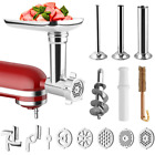Metal Food Grinder Attachment for Kitchen-Aid Stand Mixers Includes 3 Sausage