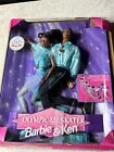 1998 OLYMPIC SKATER BARBIE & KEN African American AA 1997 Mattel 18727 Boxdamage